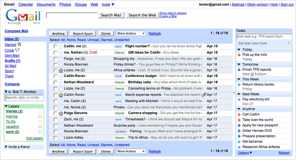 بريد غوغل المجاني جيميل Gmail